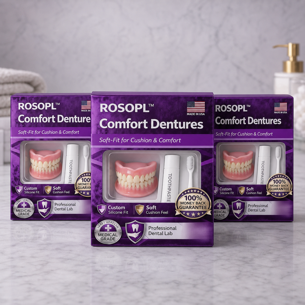 🌎 ROSOPLTM Custom-Fit Dentures ⏰ ENDS TODAY • 70% OFF | Smile with Confidence